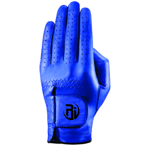 Guantes de Golf Deportivos Profesionales de Cuero Genuino Azul, con Cierre de Gancho y Bucle, Antideslizantes, Elásticos y Duraderos, para Unisex - Product Image 1