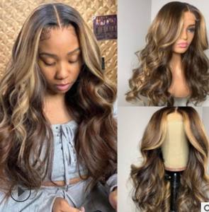 วิกผมลอนใหญ่แบบไล่เฉดสี  แบบใหม่  สำหรับผู้หญิง  พร้อมตาข่ายสีชมพู - Product Image 5