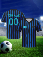 Maillot de football de club de la nouvelle saison 2026, chemises de football imprimées avec le nom et le numéro du joueur, logo, séchage rapide, 100% polyester, col en V pour les fans