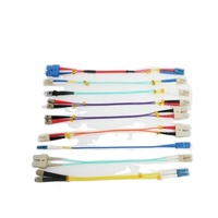 Harga Pabrik OEM ODM G657A1 12Core Bundle Kabel Serat Optik Pigtail SC/LC/FC/ST/APC/UPC Simplex 9/125 1.5M LSZH/PVC Jacket FTTH