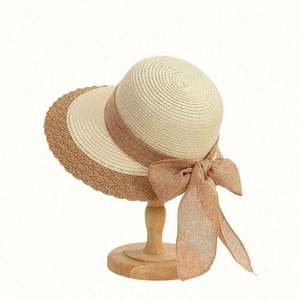 Chapeau de soleil souple à large bord en paille pour l'extérieur, l'équitation, la plage, le pêcheur, les voyages et les loisirs - Product Image 4