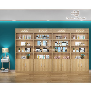 Benutzer definierte <span class=keywords><strong>LED</strong></span>-Beleuchtung Beauty Furniture Kosmetik Vitrine Großhandel Kosmetik <span class=keywords><strong>Display</strong></span> Makeup Store Vitrine - Product Image 1