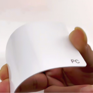 Mẫu miễn phí chất lượng cao có thể in CR80 nhiều lớp vật liệu Polycarbonate tín dụng Kích thước 0.76 mét PC trống ID thẻ với cửa sổ rõ ràng - Product Image 3