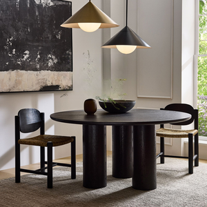 Tavolo da Pranzo Allungabile in <span class=keywords><strong>Legno</strong></span> Massello con Piano Rotondo, <span class=keywords><strong>Design</strong></span> Moderno per Sala da Pranzo, Ristorante, Appartamento - Product Image 1