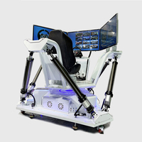 Simulateur de course dynamique 6DOF Creatfun Y812 fabriqué en usine avec 3 écrans de 32 pouces, machine de jeu de course automobile 1 joueur pour centres de jeux