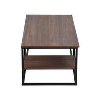 Kerui — Table basse en fer et en résine d'agate de chêne, Center marocain, avec support Tv, échantillon gratuit