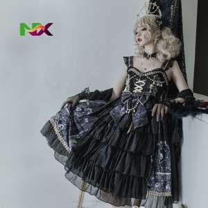 Vestido Vintage Estilo Lolita para Niñas, Diseño Clásico de María Magdalena, Unisex, con Lazo, Volantes y Capas, Disfraz de Princesa Mini - Product Image 1