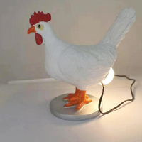 Accessoires de décoration pour la maison lampe œuf de poule ornements de bureau oeuf de coq veilleuse LED pour chambre salon fête