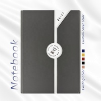 Carnet A5 de luxe en cuir à couverture rigide, reliure cousue, logo et couleur personnalisés, impression UV, agenda 2026 2027, cadeau d'entreprise