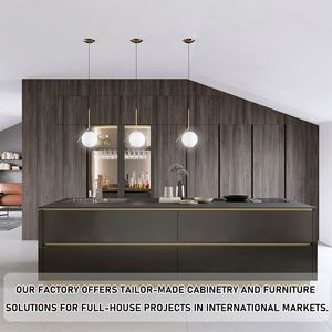 Îlot de cuisine haut de gamme en acier inoxydable et aluminium, design moderne modulaire personnalisé pour l'amélioration de l'habitat - Product Image 6