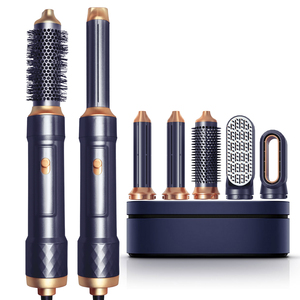 Cepillo soplador de <span class=keywords><strong>pelo</strong></span> 5 en 1 personalizado, <span class=keywords><strong>rizador</strong></span> de <span class=keywords><strong>pelo</strong></span> automático, secador de <span class=keywords><strong>pelo</strong></span> de un paso, herramientas de salón - Product Image 1