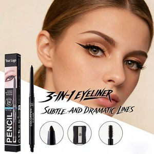 <span class=keywords><strong>Crayon</strong></span> Eyeliner Gel Noir Imperméable Longue Durée avec Taille-<span class=keywords><strong>Crayon</strong></span> Intégré et Effet <span class=keywords><strong>Estompeur</strong></span>, Marque Privée en Gros - Product Image 5