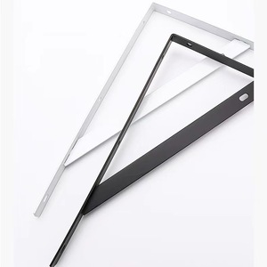 Soporte de pared para estante tipo trípode, de acero al carbono con pintura horneada, de 6 a 14 pulgadas, opción en negro y blanco, soporte de pared para cocina - Product Image 3