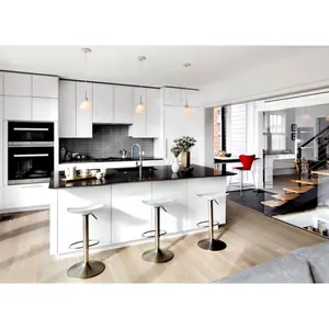 CBMmart Custom Designs Smart Modern Luxury Shaker Furniture Glass Cabinets White Kitchen Cabinet