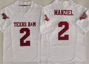 Bán Buôn Texas Nhà Nước Aggies Bóng Đá Jerseys 2 # Manziel Chất Lượng Hàng Đầu Khâu Vp Giới Hạn Trò Chơi Bóng Đá Jersey - Product Image 3