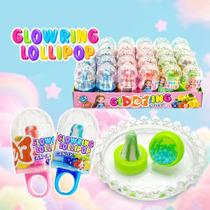 Bonbons en gros, étiquette privée personnalisée, bonbons colorés en forme de bague, bonbons sucrés avec des perles de bonbons, collation adaptée aux enfants, <span class=keywords><strong>saveur</strong></span> de fruits délicieuse - Product Image 1