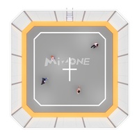Trampolín de Gimnasia Grande para Niños MIZONE, Trampolín Portátil para Ejercicio Diario con Red de Seguridad