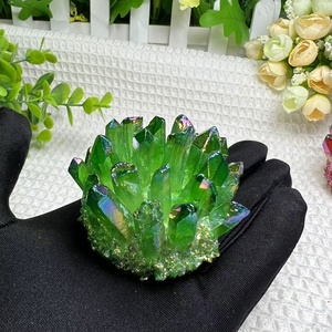 オーラ水晶クラスター天然水晶人工クラスターレイキエネルギーハウス装飾クリスタルギフト - Product Image 6