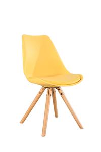 Silla de Comedor Clásica Nórdica de Madera Maciza Natural con Patas de Metal y Respaldo en Forma de Y, de Plástico, para Hogar, Bar, Almacén y Parque - Product Image 4