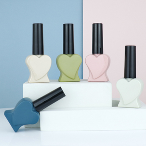 Flacon de vernis à ongles en verre <span class=keywords><strong>vide</strong></span> avec étiquette personnalisée et pinceau, flacons de vernis à ongles en forme de cœur - Product Image 6