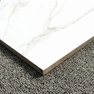 Vente directe d'usine : Carreaux de sol en céramique vitrifiée 60 x 60 blancs pour intérieur, idéaux pour les maisons et les salons en Chine - Product Image 2