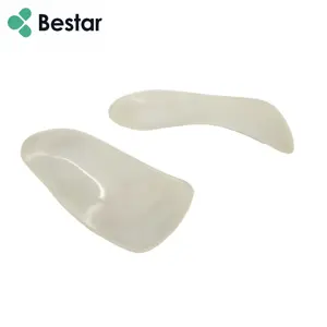 PP TPU plastic shell arch support 3/4 orthotic rigid shell half heel cups 3/4 insoles for shoes arch support