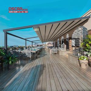 Pergolas rétractables en aluminium avec toit en <span class=keywords><strong>PVC</strong></span> pliable, pour jardin, patio, balcon, auvent rétractable personnalisé et pratique - Product Image 1