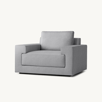 Fauteuil d'appoint moderne et élégant en lin texturé camel, durable, avec assise large et confortable, rembourré, vente directe usine, pour salon