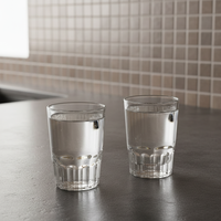 Verres à shot classiques en gros, petits, en vrac, à base lourde, en verre sodocalcique sans plomb, 85 ml/3 oz, logo personnalisé, utilisation pour vin, pub/bar/fête/hôtel