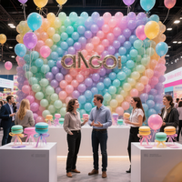 Ballons en latex macaron de 10 pouces, 1,8 g, haute élasticité, couleur vive, usage multifonctionnel pour la décoration d'événements