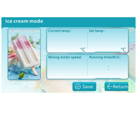 Placa PCBA TFT para Máquina de Helados Comercial, Controlador de Helado Suave