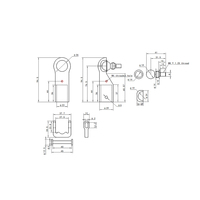 Accessoires pour bras robotique industriel parallèle, tête sphérique universelle, bras robotique de tri, bras robotique de connexion, articulation de main d'araignée