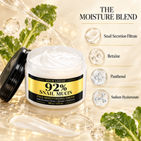 Crème Visage Hydratante Éclaircissante au Rétinol et à la Bave d'Escargot, Marque Privée OEM, pour Peaux Sèches, Raffermissante et Nourrissante Tout-en-un