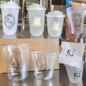 Vasos de Plástico PP para Café de 16 oz, Personalizados con Logotipo, de Pared Simple, Resistentes, con Tapas Reutilizables, para Bebidas Frías y Matcha - Product Image 4