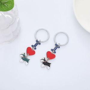 Llavero de Aleación de Zinc con Diseño de Hueso para Mascotas, Pequeño Regalo Promocional, Joyería para Llaves de Coche, Colgante 'I Love My Dog' - Product Image 2