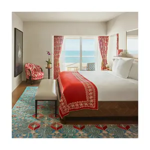 トレンディなカーペットとラグ海辺のホテルの手房状のラグ