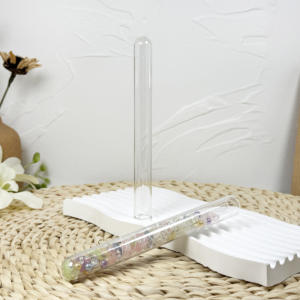 Customized Logo Decorative Dome <b>Glass</b> Cloche <b>Glass</b> <b>Bottles</b> <b>with</b> <b>Cork</b> Stoppers 30*110mm 60ml Free test tube - Product Image 2