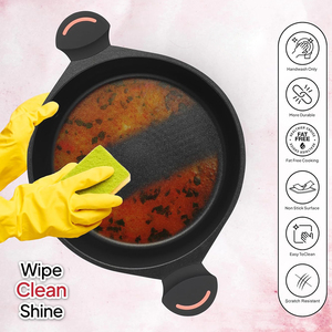 High Quality Modern Metal Ceramic Coated Pot <b>Pan</b> Silicone Glass Lids Soft Touch Handle Non-Stick Die <b>Cast</b> Aluminum Cookware Set - Product Image 3