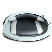 Siège de bateau pliable en plastique rouge pour bateau gonflable