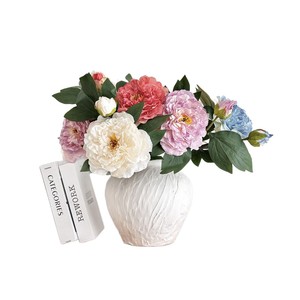 Arreglo de Flores de Peonía Artificiales, Flores de Seda de Alta Simulación, Decoración para Bodas y Hogar, Duraderas - Product Image 5