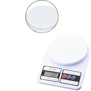 Best Cheap Digital Stable White Plastic Kitchen <b>Scale</b> 10kg Capacity 2XAAA Battery High Precision 1g Graduation with <b>Scale</b> Tray - Product Image 1