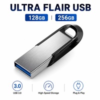 Ofis Bilgisayarı Dizüstü Bilgisayar USB Bellek SanDisk Ultra USB 3.0 128GB 256GB 130MB/s Belge Dosya Depolama Kullanımı İçin Orijinal Kanal Stoğu