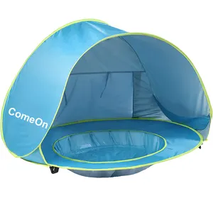 Baby Tent House Kids Play Ballen Zwembad Uv Schaduw Outdoor Pop Up Strand Schaduw Tent Zon Onderdak Draagbare Strand Tent zonnescherm Onderdak