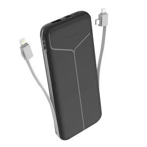 พาวเวอร์แบงค์พร้อมปลั๊กในตัว 10000mAh 20W ชาร์จเร็วแบบไร้สาย สองพอร์ตเพื่ออายุการใช้งานแบตเตอรี่ที่แท้จริง - Product Image 1