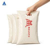 Sacs d'expédition imperméables en poly recyclé avec poignée confortable, auto-adhésifs pour petits colis, vente au détail, chaussettes, chaussures