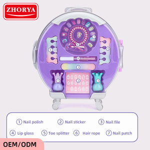 Zhorya-caja <span class=keywords><strong>de</strong></span> cosméticos <span class=keywords><strong>para</strong></span> niños, juego <span class=keywords><strong>de</strong></span> maquillaje <span class=keywords><strong>para</strong></span> <span class=keywords><strong>niñas</strong></span>, manicura, vestidor, carrito <span class=keywords><strong>de</strong></span> belleza, estuche, juguete <span class=keywords><strong>de</strong></span> maquillaje - Product Image 4