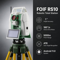 Estación Total Robótica FOIF RS10 con Sistema Android, Instrumento de Topografía sin Prisma, Alcance de 1000m