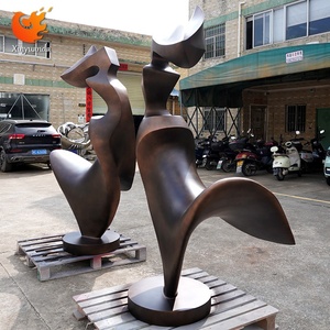 Thép Không Gỉ Sơn Nghệ Thuật Trừu Tượng Điêu Khắc Cho Khách Sạn Văn Phòng Bán Hàng Lối Vào Trang Trí Nội Thất Lớn Tầng-Đứng Không Gian Thương Mại - Product Image 4