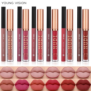 Kit de contour des lèvres Young Vision, ensemble de rouge à lèvres liquide ultra mat et de crayon à lèvres pour femmes, maquillage - Product Image 2