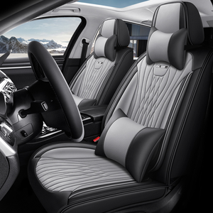 Funda Protectora de Asiento de Coche de Cuero de Lujo Suave, Estilo Ejecutivo, Apta para las Cuatro Estaciones, para la Mayoría de los Vehículos - Product Image 4